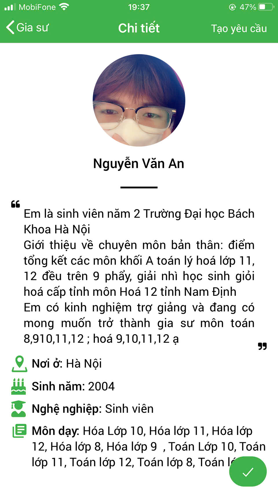 dạy kèm tại hà nội